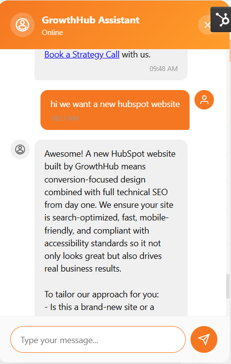 charlotte growthhub ai sales agent RAG powered