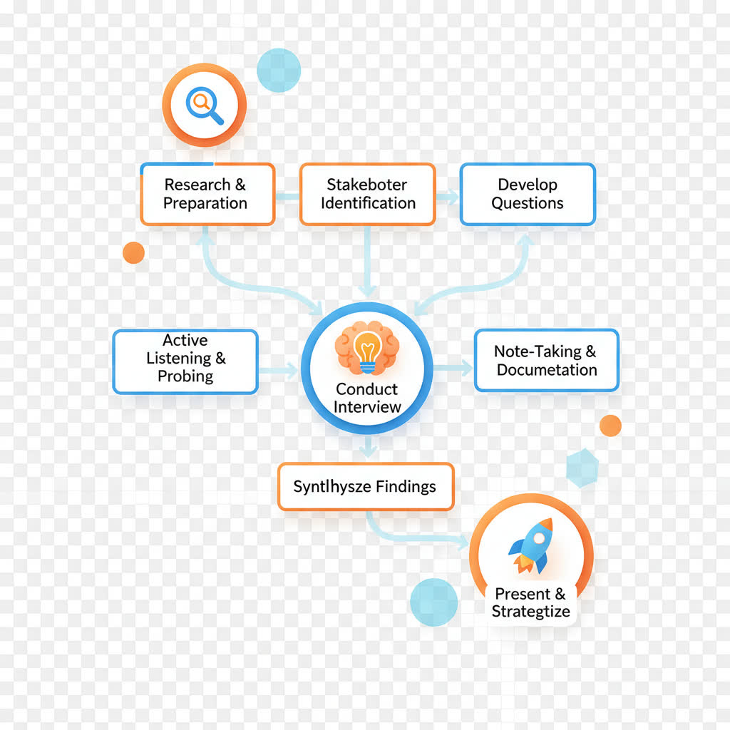 Discovery Interview Process Flowchart
